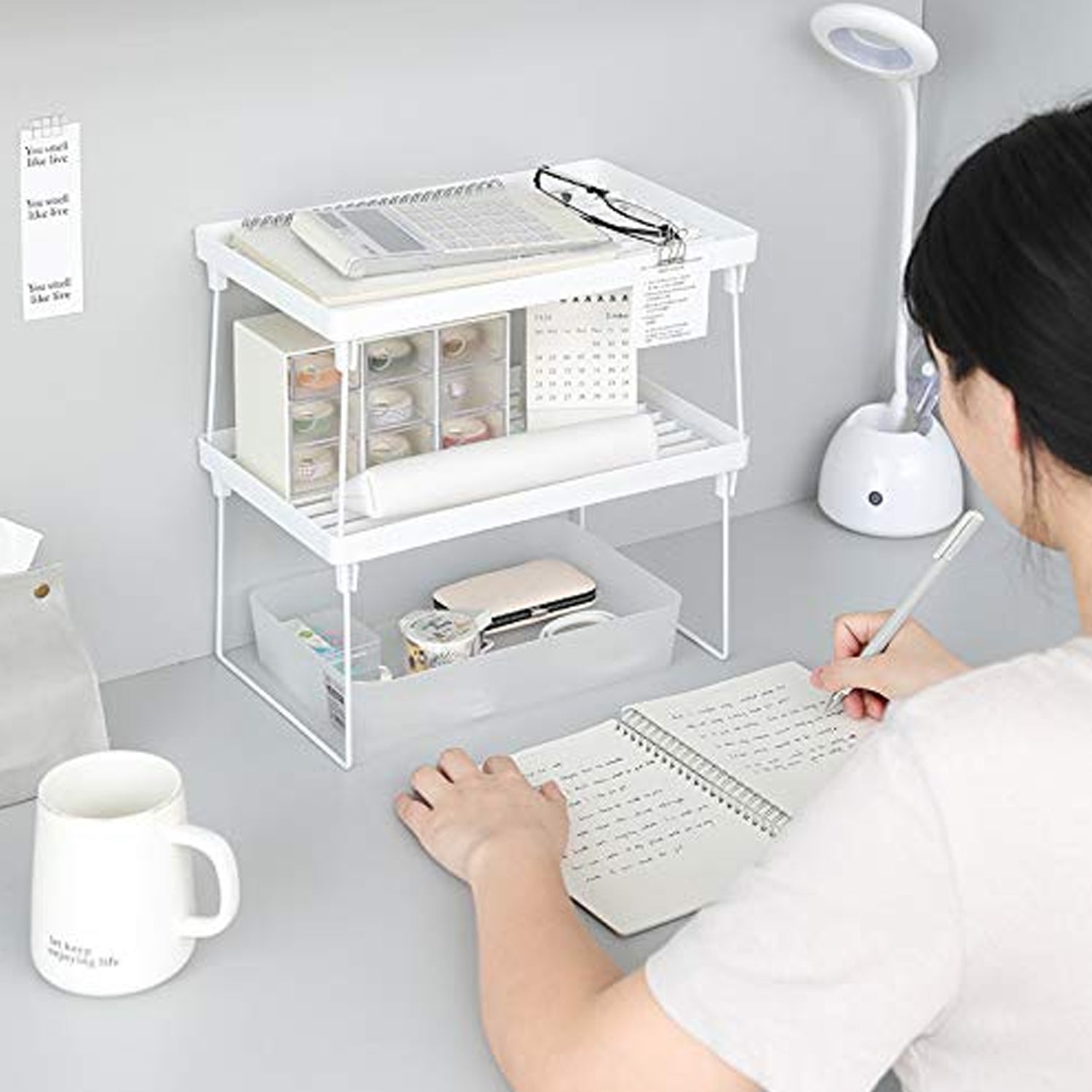 Plastic Bathroom Organizer Kitchen Utility Storage Rack (32x19.5 Cm / 1 Pc) Plastic Bathroom Organizer Kitchen Utility Storage Rack (32x19.5 Cm / 1 Pc)